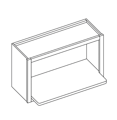 Weston Sand Shaker Microwave Wall Cabinet 18" H x 30"W x 12"D