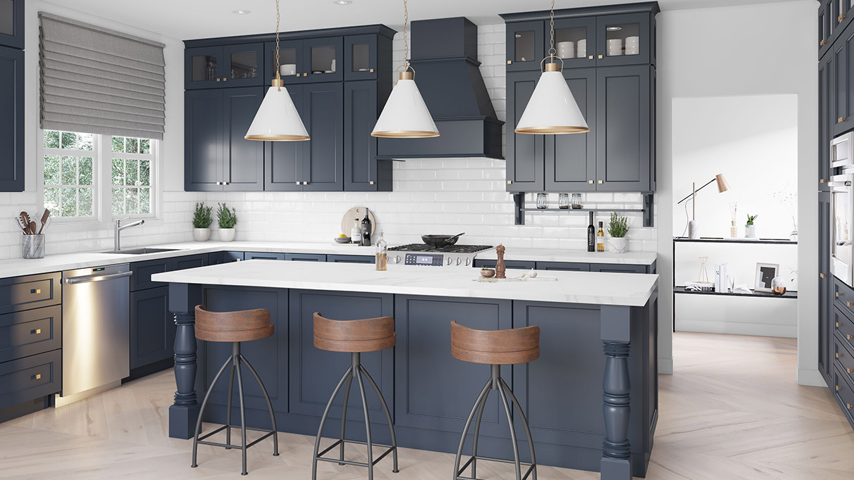 Florence Midnight Blue Kitchen Cabinets