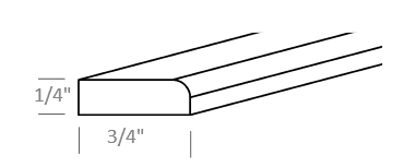 Truffle Shaker 96" Scribe Moulding