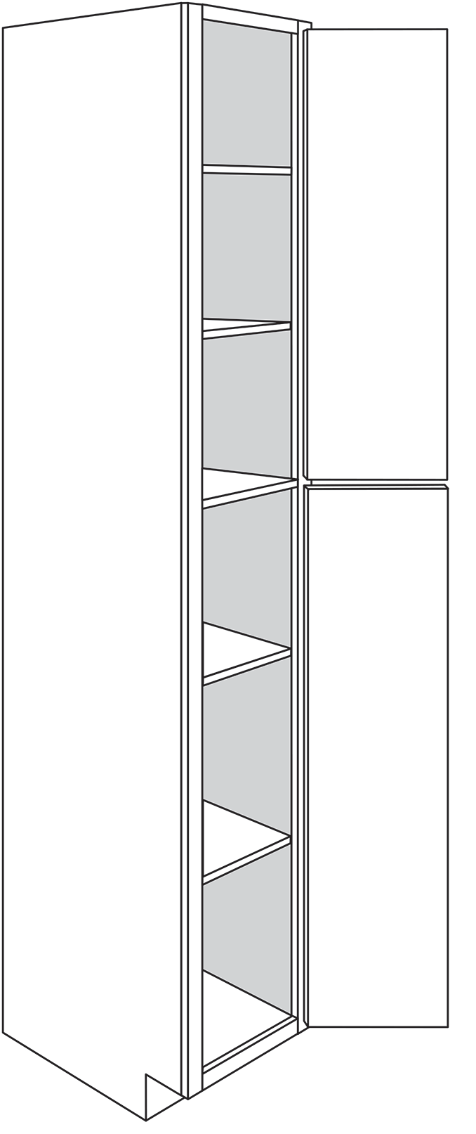 Truffle Shaker 18" x 96" Pantry