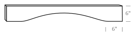 Truffle Slab 42" Valance