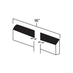 Onyx Black Shaker 96" x 3/4" Scribe Moulding
