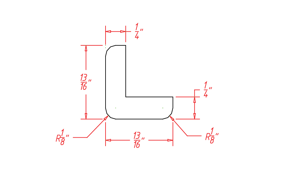 Black Shaker Outside Corner Molding - 3/4" X 3/4" X 96"