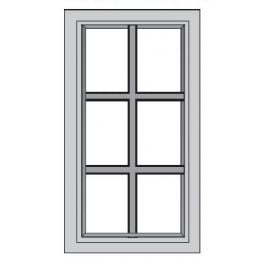 Burnished Brandy Mullion Glass Door 12" X 36" Textured Glass