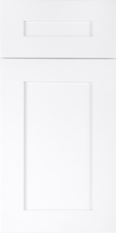Frameless White Shaker