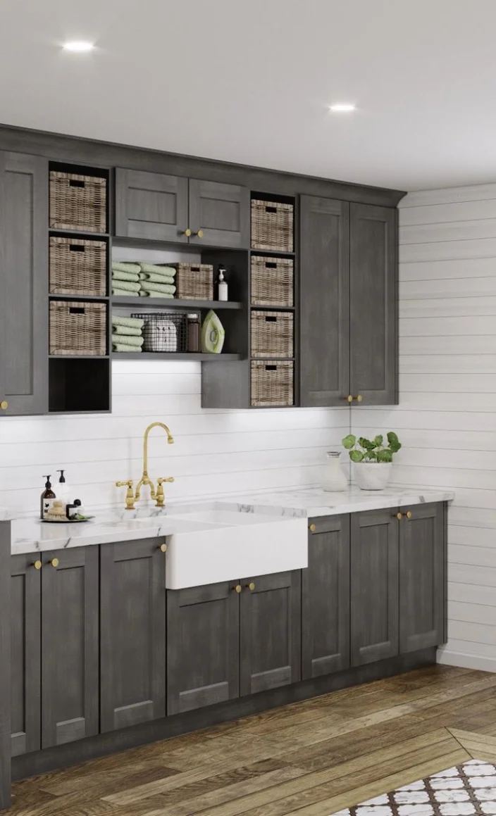 Cinder Shaker Bathroom Vanities