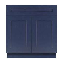 Navy Blue Shaker Frameless Bathroom Vanities