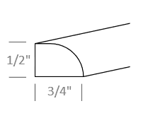 Driftwood Shaker 96" Shoe Moulding