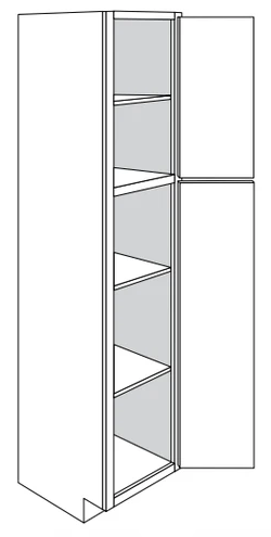 Driftwood Shaker 18" x 84" Linen Closet