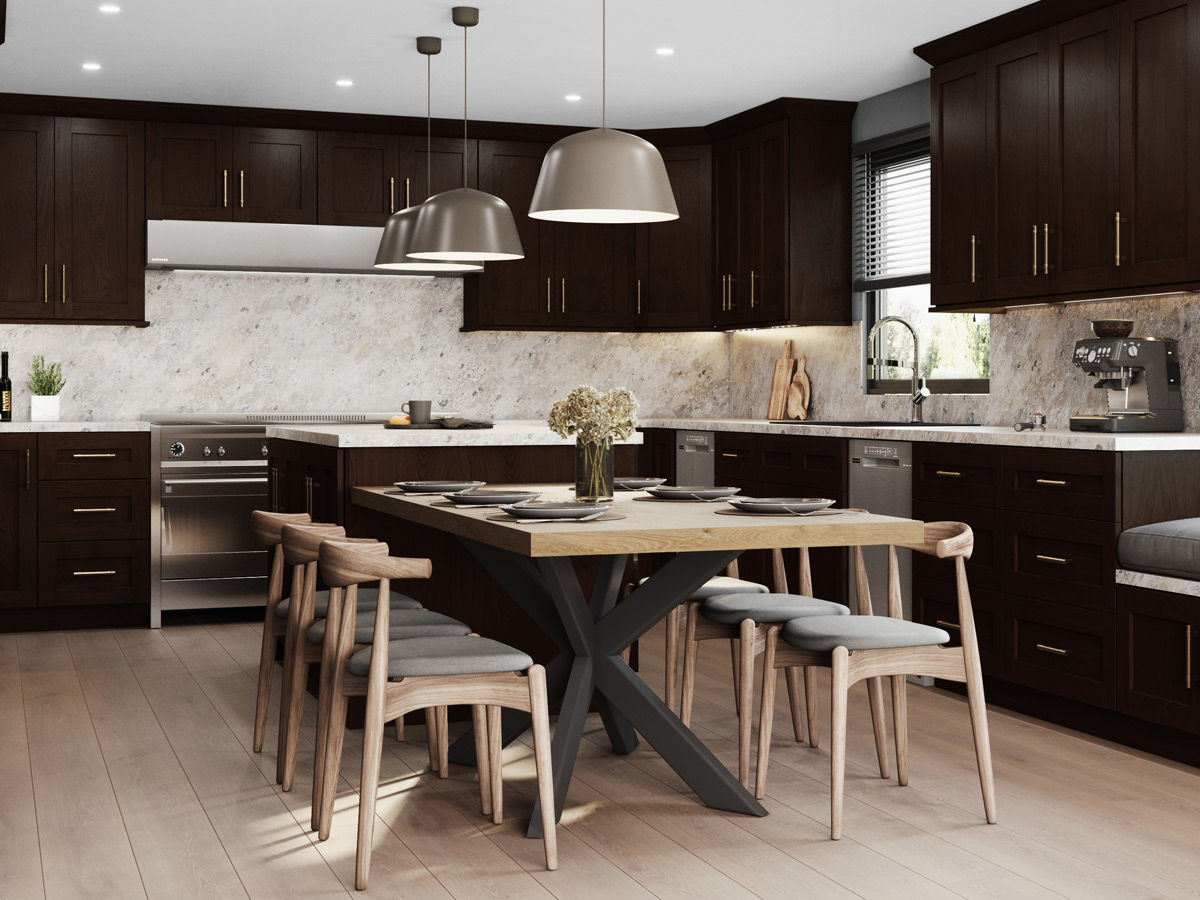 Summit French Roast Shaker Vanity Base 21"