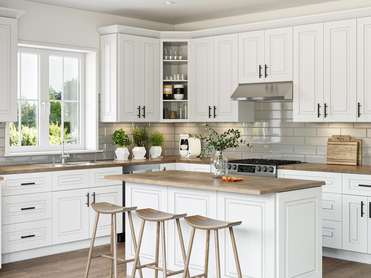 Preston White Shaker  Vanity Base 24"