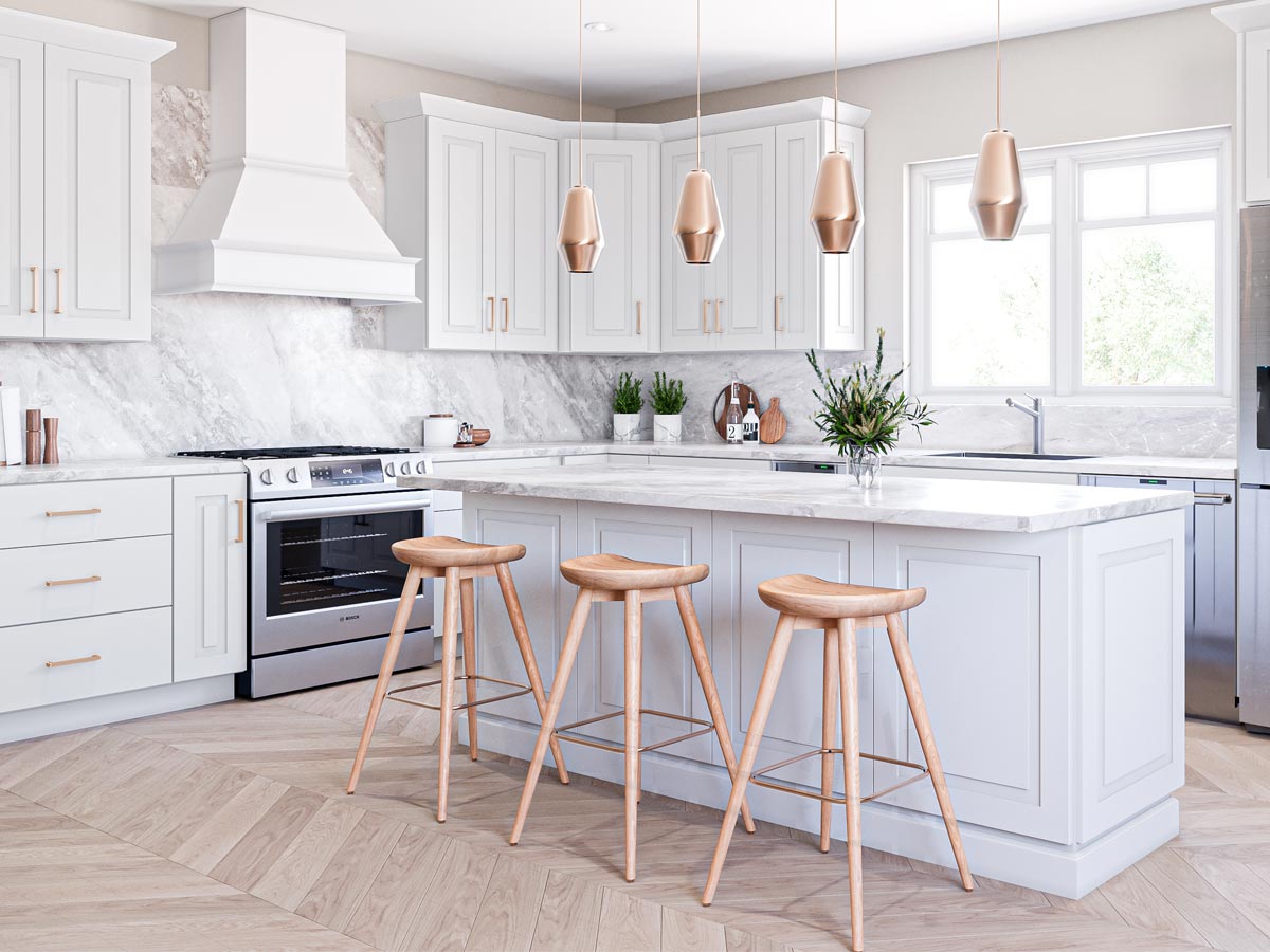 Lexington White Shaker Vanity Base 21"