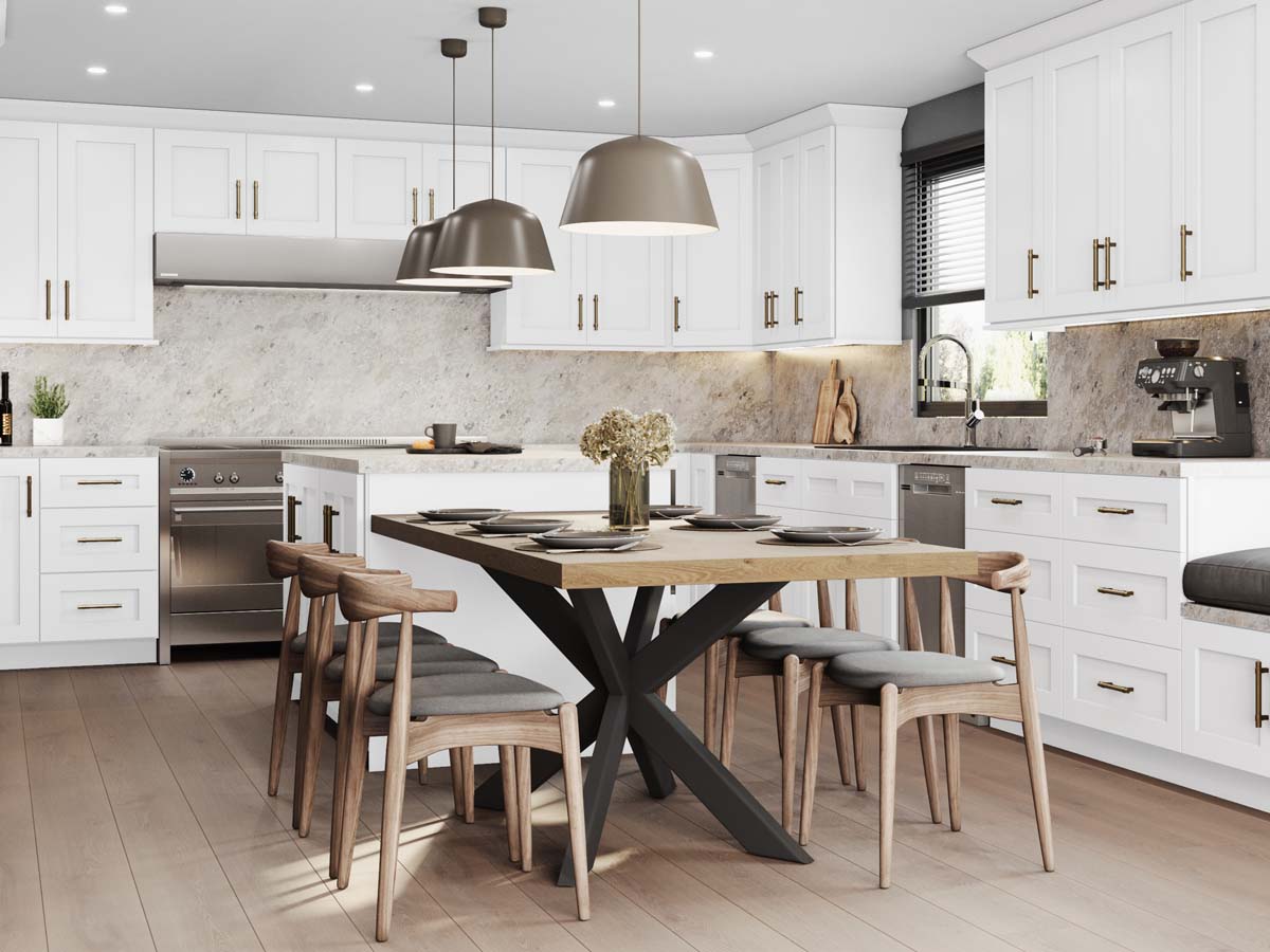 Summit Cream Shaker Vanity Linen Cabinet 18"x21"x84"