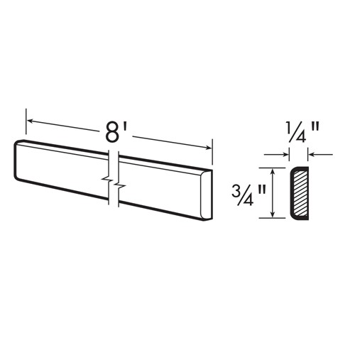 Summit White Shaker Batten Molding