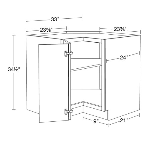 Strata  White Flat Panel Easy Reach 33" 