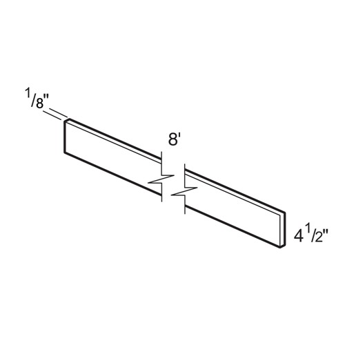 Summit White Shaker Matching Toe Kick