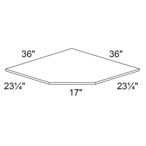 Strata  White Flat Panel Corner Sink Floor