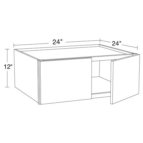 Summit White Shaker Refrigerator Wall Cabinet