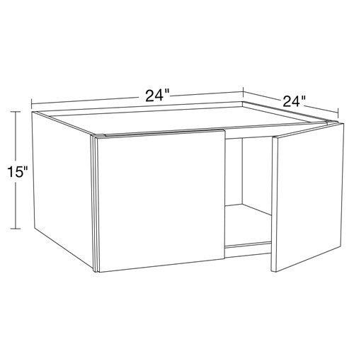 Strata  White Flat Panel Wall 24" x 24" x 15"