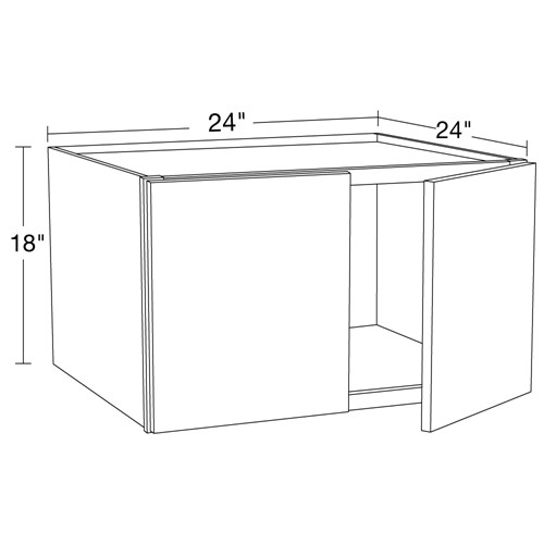 Summit White Shaker Refrigerator Wall Cabinet