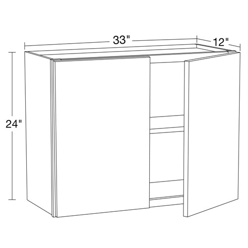 Strata  White Flat Panel Wall 33"x24"