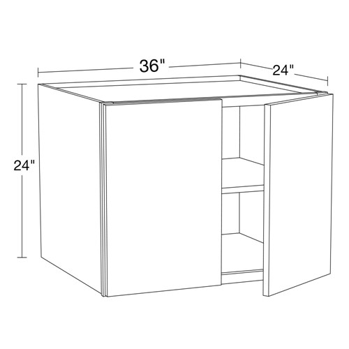 Summit White Shaker Refrigerator Wall Cabinet