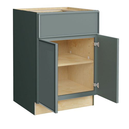 Caldera Green Slim Shaker Cabinets