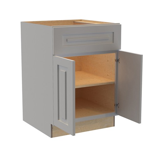 Preston Gray Raised Panel Cabinets