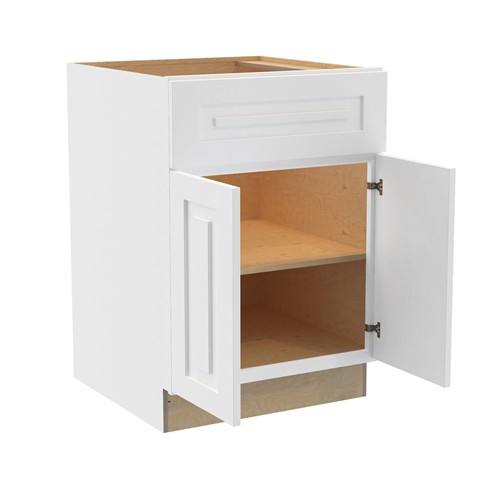 Preston White Raised Panel Cabinets 