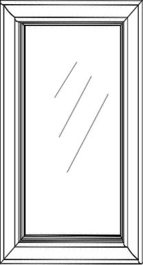 Caramel Shaker Glass Door 27" x 42" Textured Glass (PAIR)