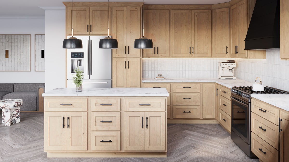 Unfinished Shaker Kitchen Cabinets