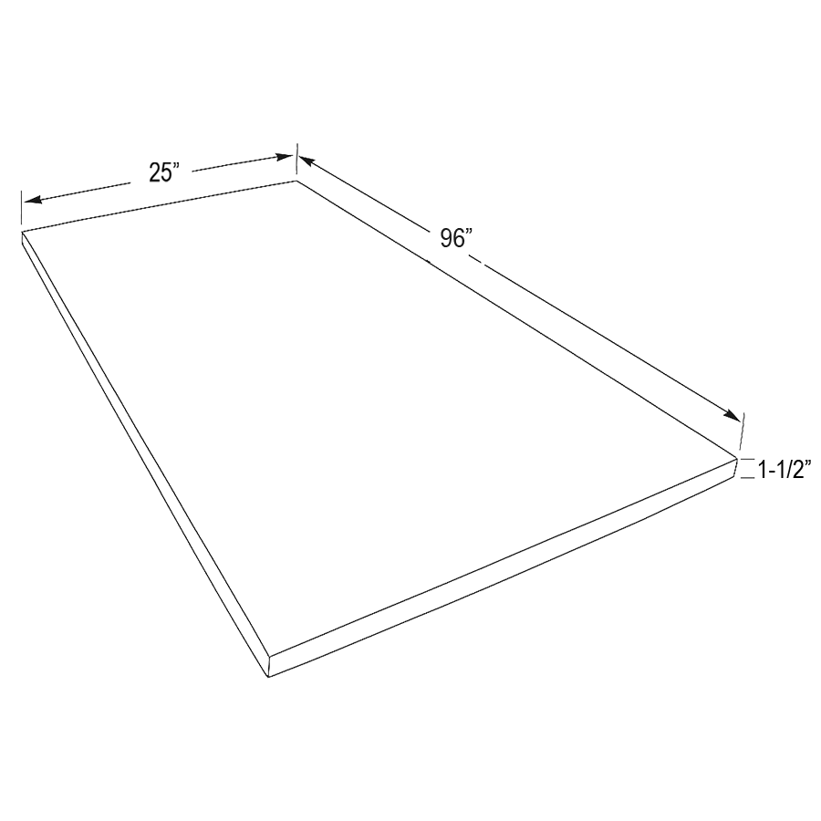 Wood Butcher Block Countertop - 96" W