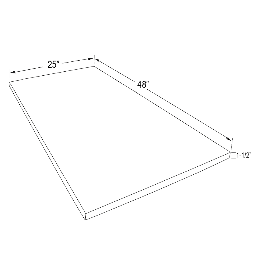 Wood Butcher Block Countertop - 48" W