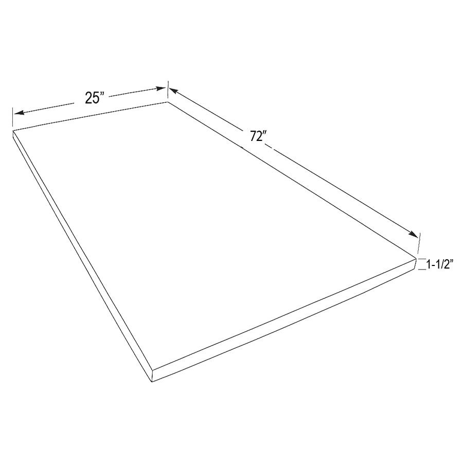 Wood Butcher Block Countertop - 72" W