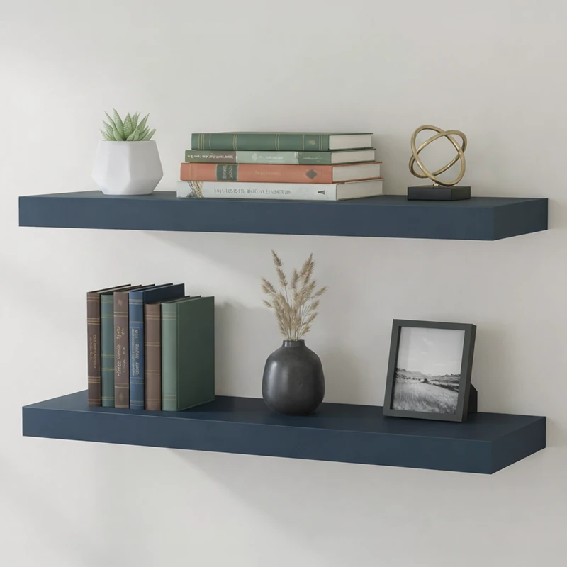 Florence Midnight Blue Floating Shelf