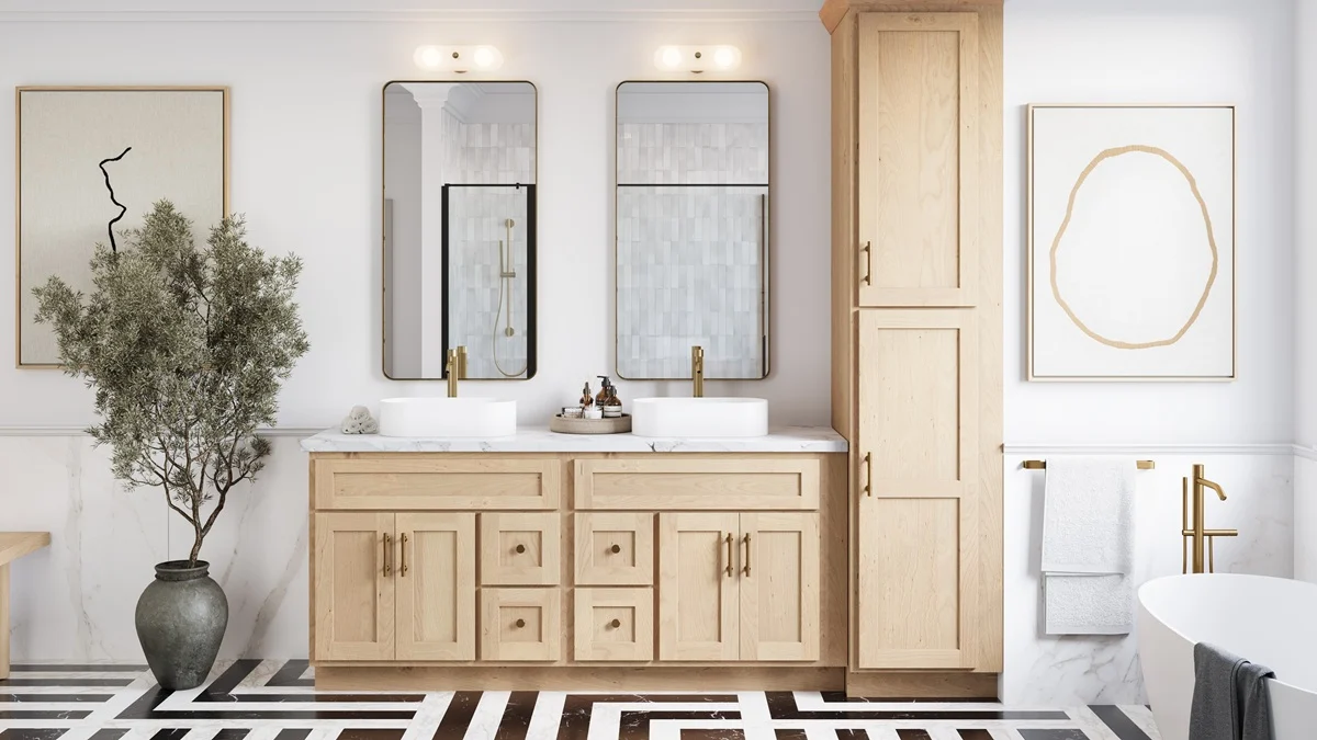 Unfinished Shaker Bathroom Vanities