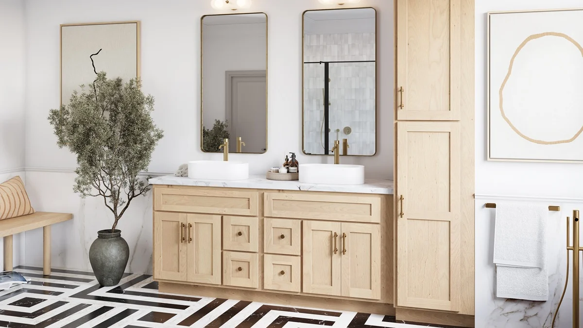 Unfinished Shaker Bathroom Vanities