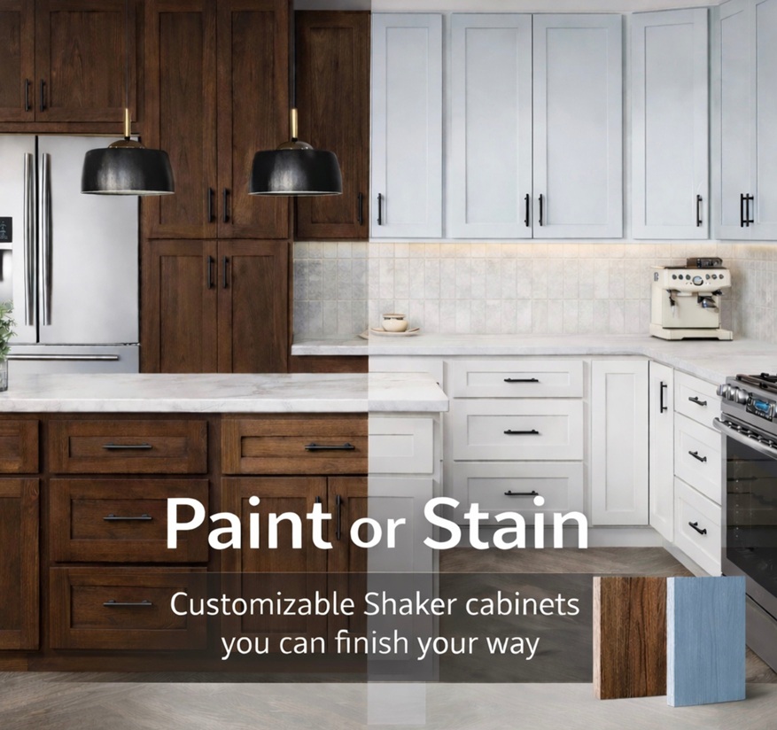Unfinished Shaker Bathroom Vanities
