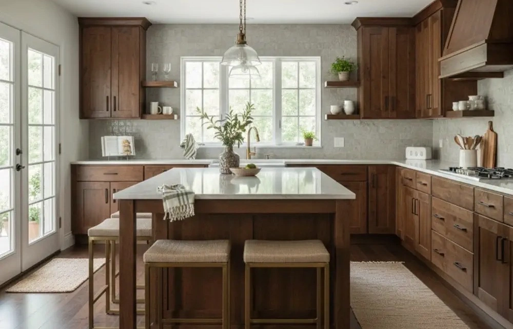 Dark Hickory Sample Door