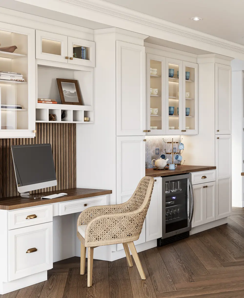 Timber White Kitchen Cabinets