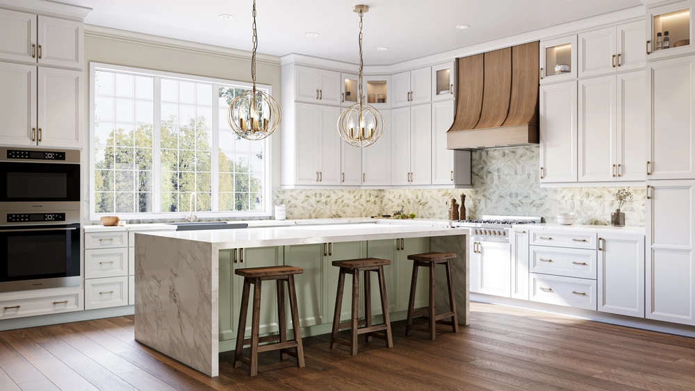 Timber White Kitchen Cabinets