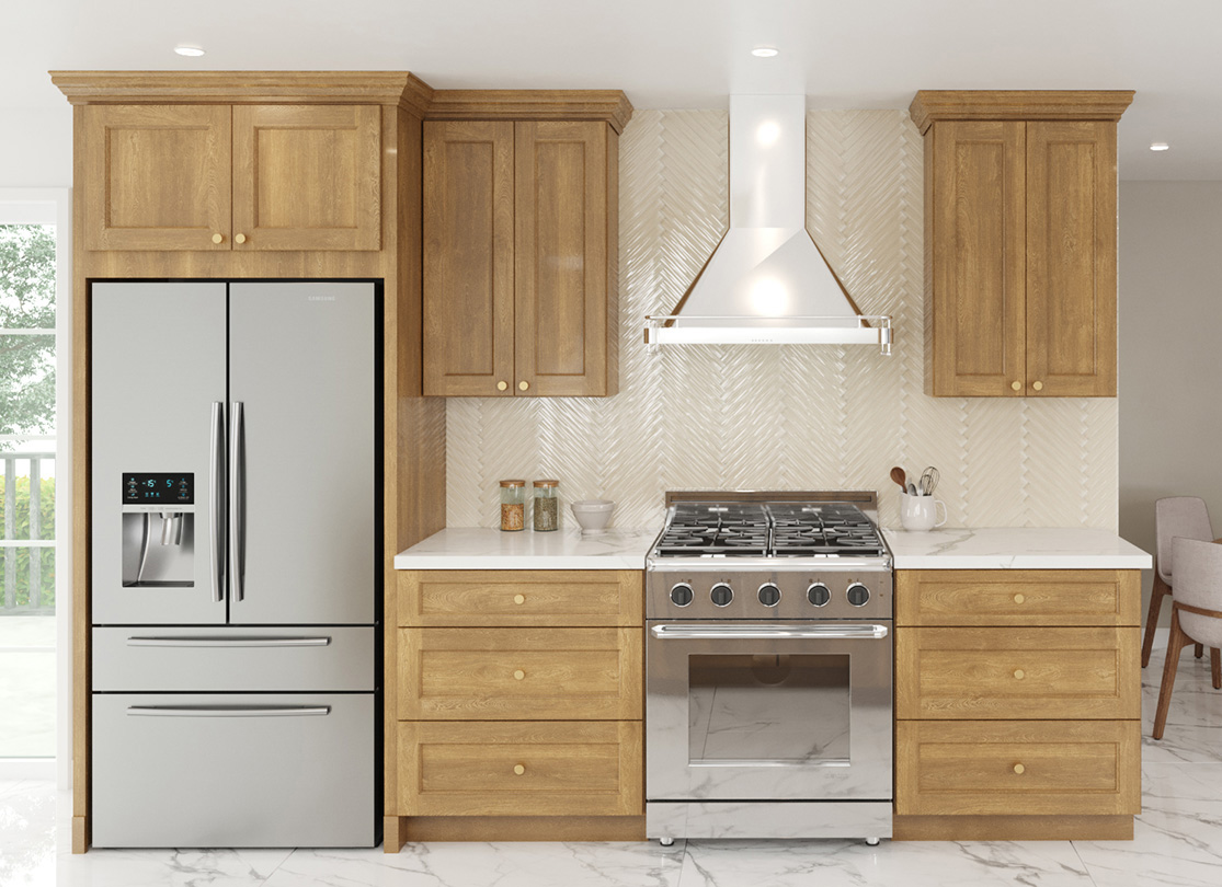 Florence Honey Shaker Kitchen Cabinets