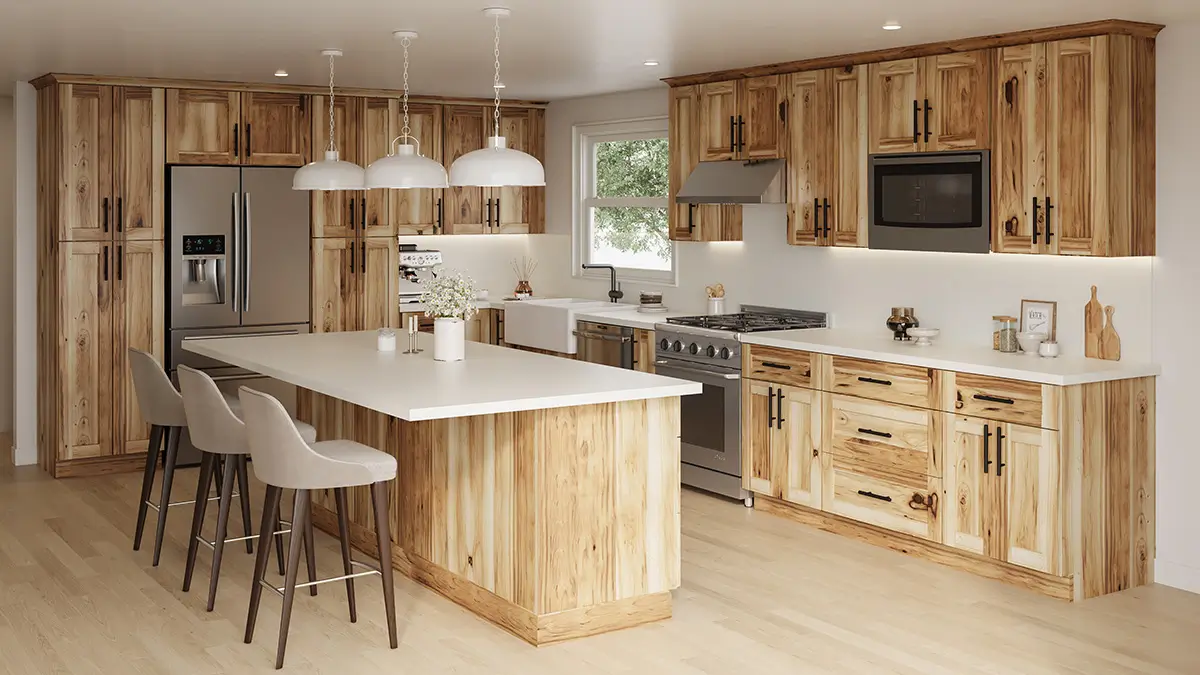 Natural Hickory Shaker Sample Door