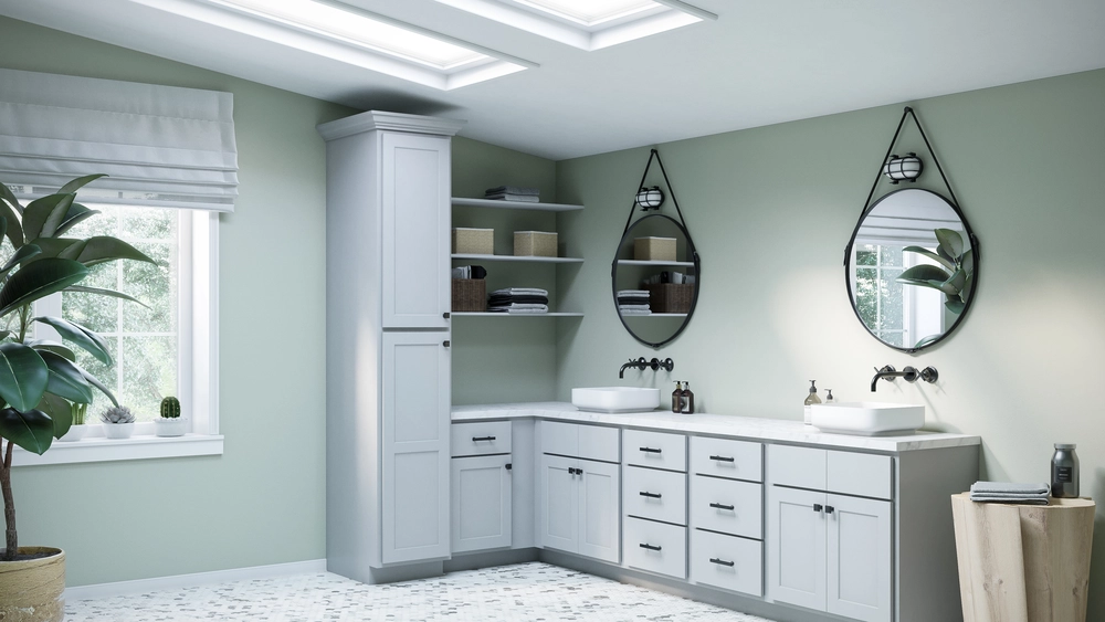 Primary Grey Shaker Kitchen Cabinets
