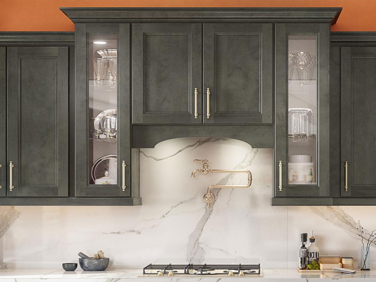 Smokey Grey Kitchen Cabinets