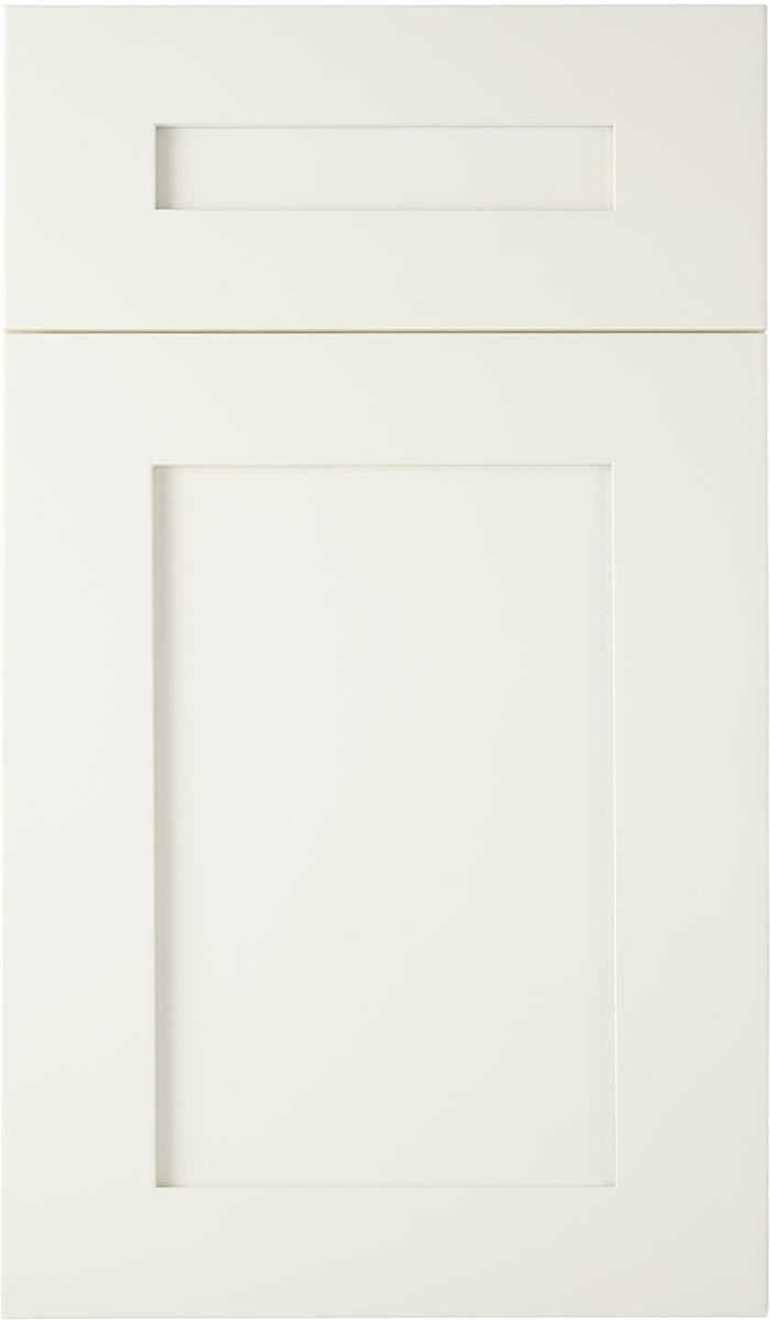 Ivory White Shaker Frameless Bathroom Vanities