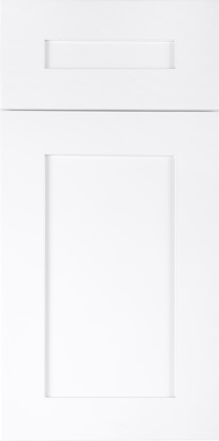 Frameless White Shaker Frameless Bathroom Vanities