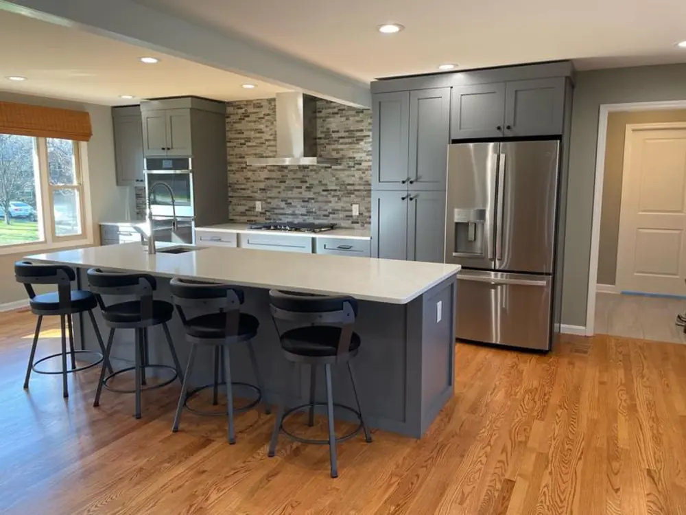 Storm Grey Frameless Kitchen Cabinets