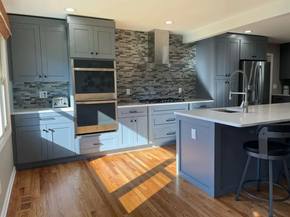 Storm Grey Frameless Kitchen Cabinets