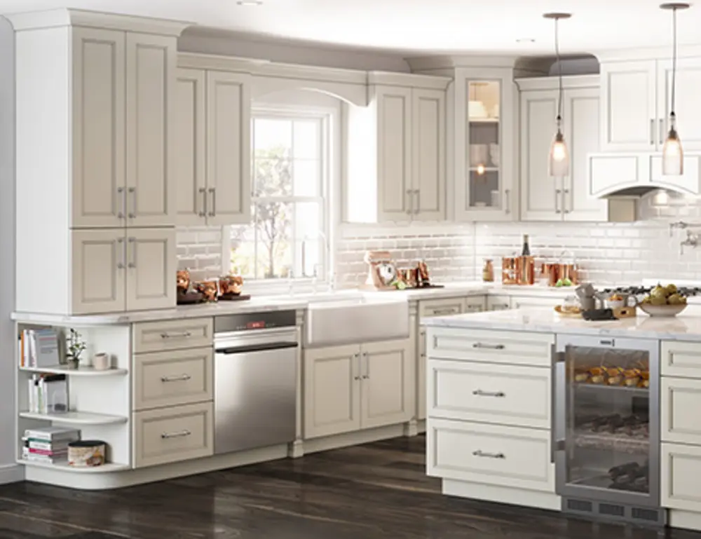 Ostland White Kitchen Cabinets